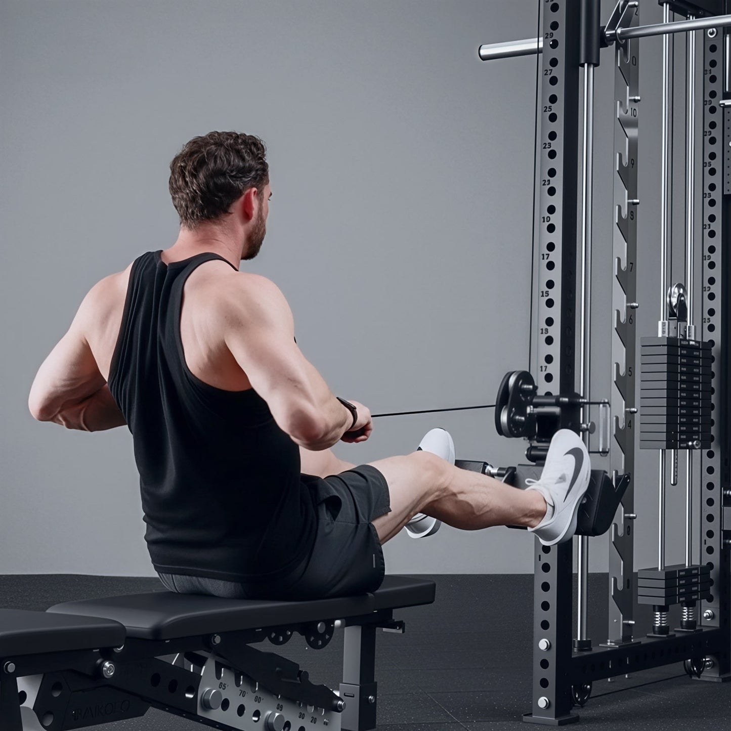 Mikolo Fitness ANUBIS-2.0 Ultimate All-In-One Smith Machine - DM-SM03-B