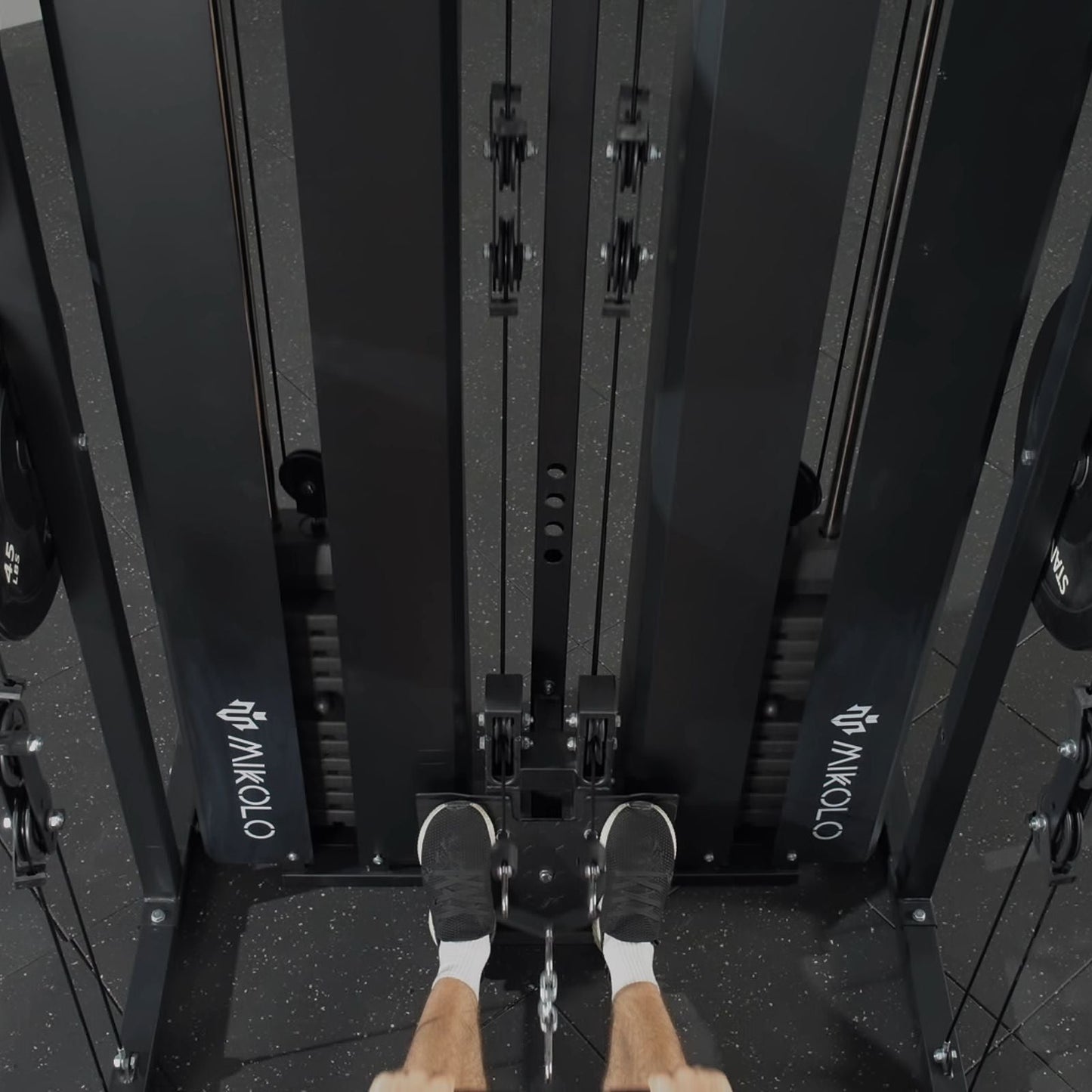 Mikolo Fitness HORUS Smith Machine Functional Trainer With Dual Weight Stack - DM-SM02-B