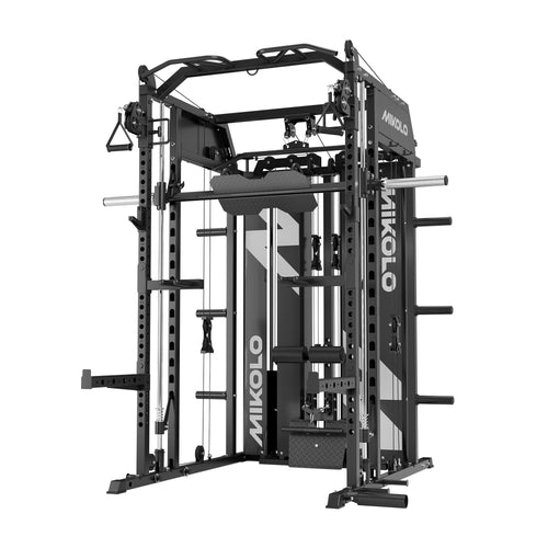 Mikolo Fitness HORUS Smith Machine Functional Trainer With Dual Weight Stack - DM-SM02-B