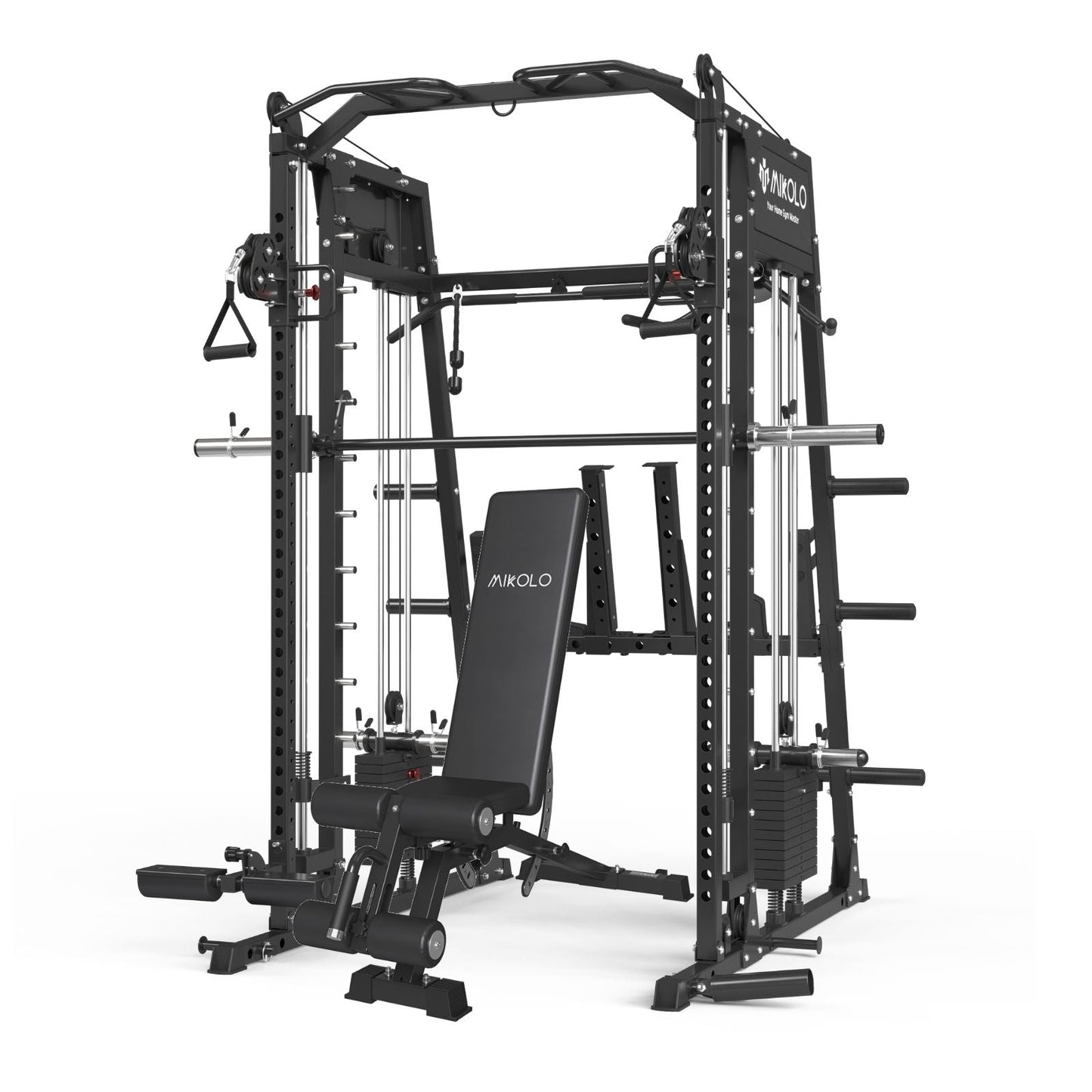Mikolo Fitness All-in-one Smith Machine with Weight Stack - DM-M9WS