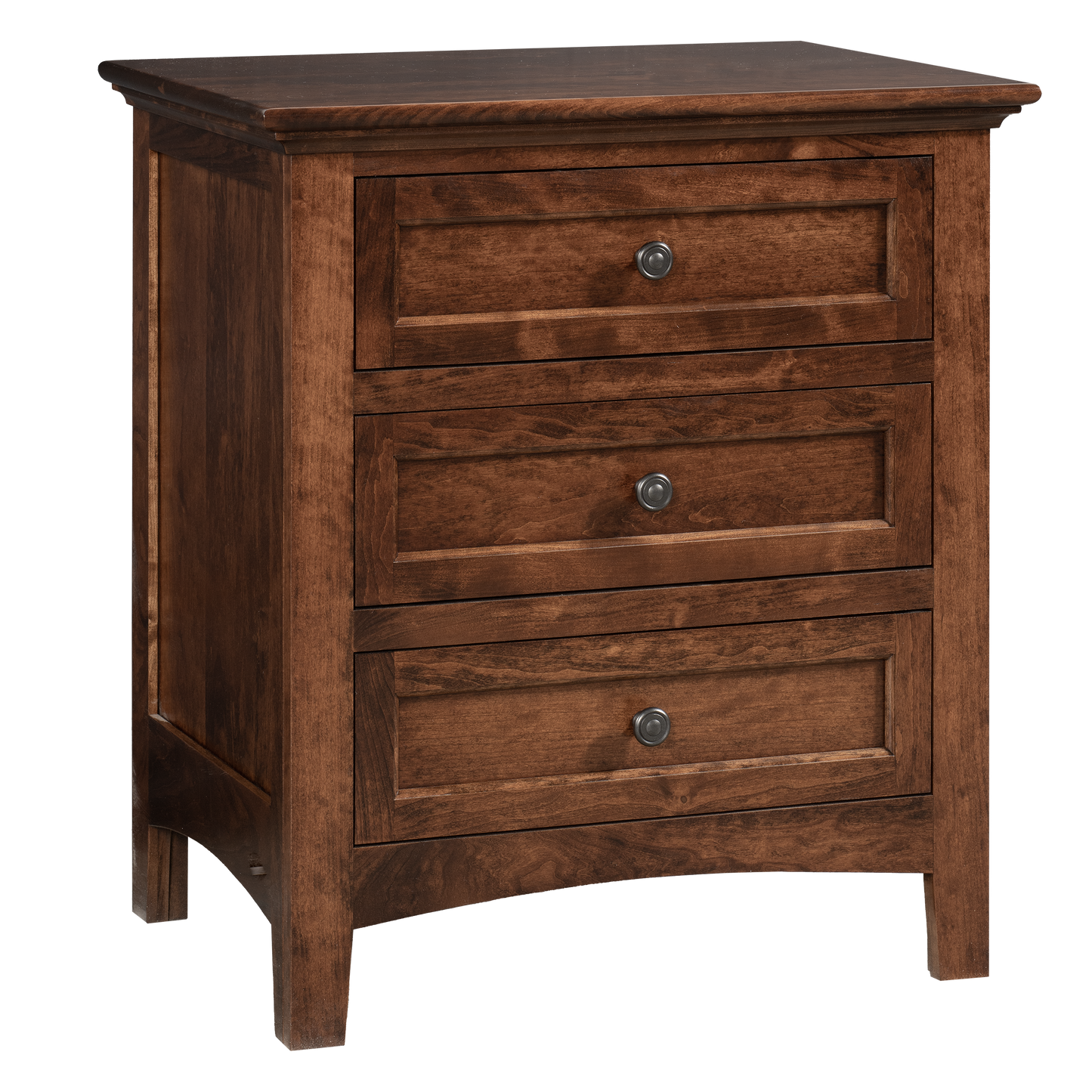 QW Amish Millcraft Albany 3 Drawer Nightstand - MBA26NS