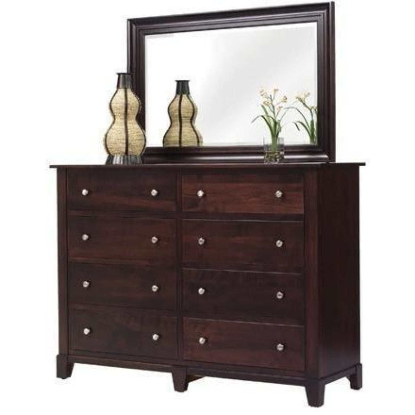 QW Amish Millcraft Greenwich High Dresser w/ Optional Mirror - MF966DR
