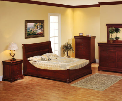 QW Amish Millcraft Louis Phillipe Bed Steps - MD830BS