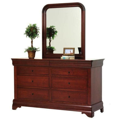 QW Amish Millcraft Louis Phillipe Low Dresser w/ Optional Mirror - MD864DR