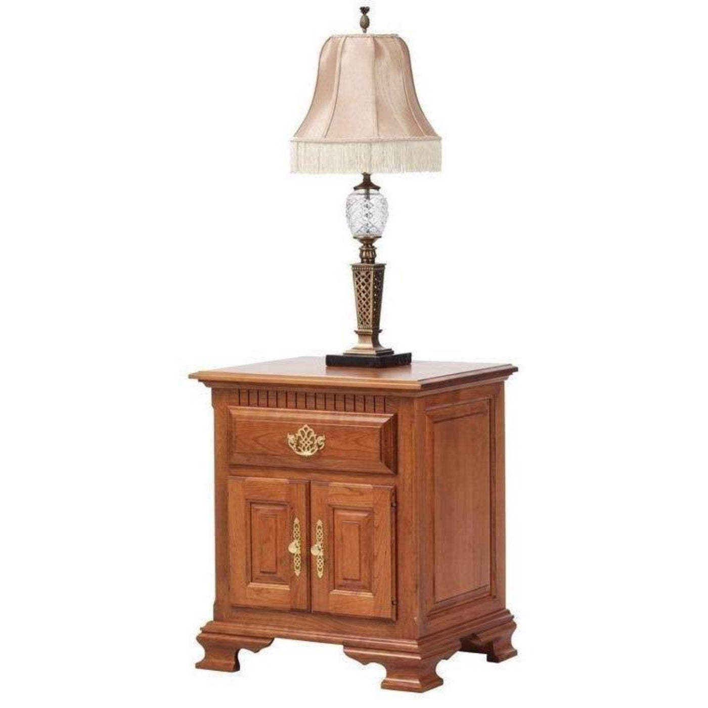 QW Amish Millcraft Victoria's 1 Drawer, 2 Door Nighstand - MD714NS