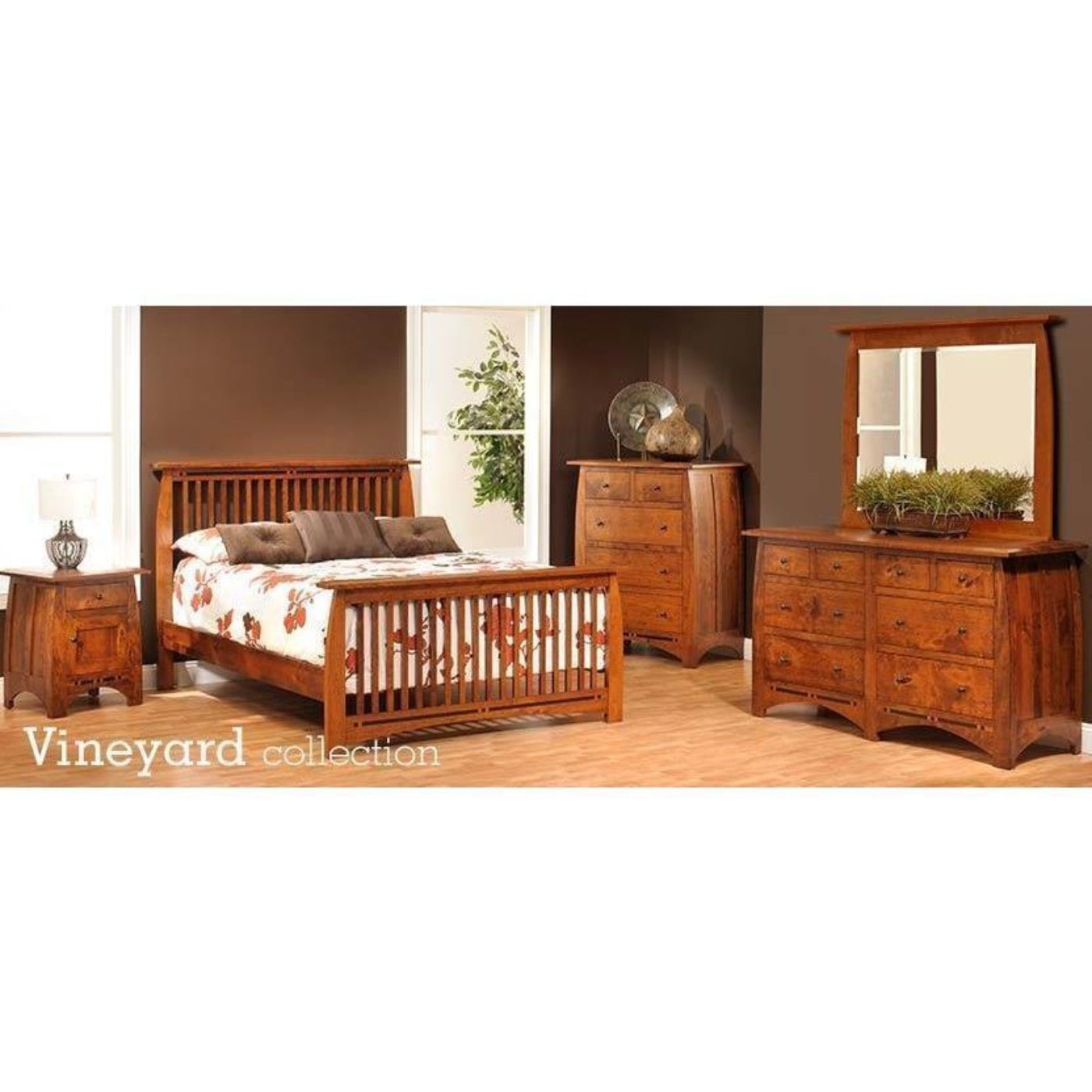 QW AmishMillcraft Vineyard 1 Door, 1 Drawer Nightstand - MDT25NS