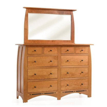 QW Amish Millcraft Vineyard High Dresser w/ Optional Mirror  - MDT66DR
