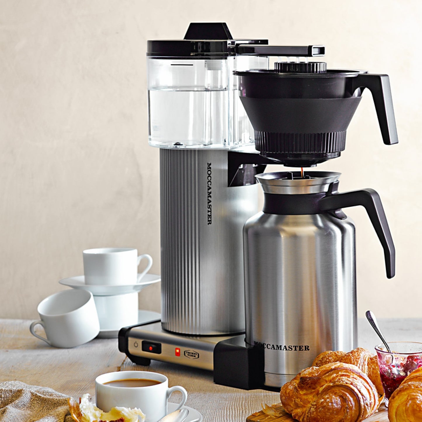 Moccamaster CDT Grand in Brushed Silver - 39340