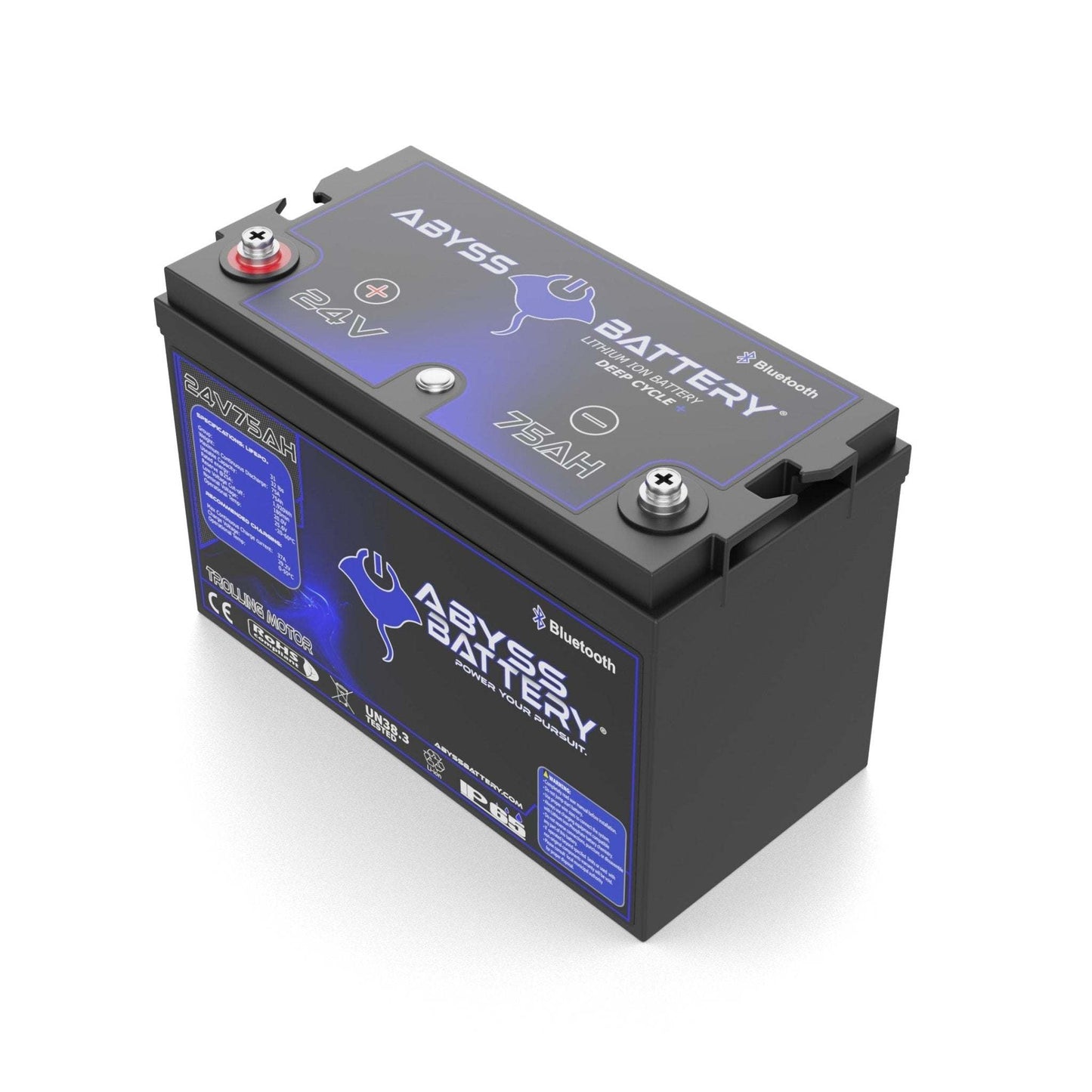 Abyss Battery 24V 75Ah Lithium Trolling Motor Battery - AB-24V75-BT