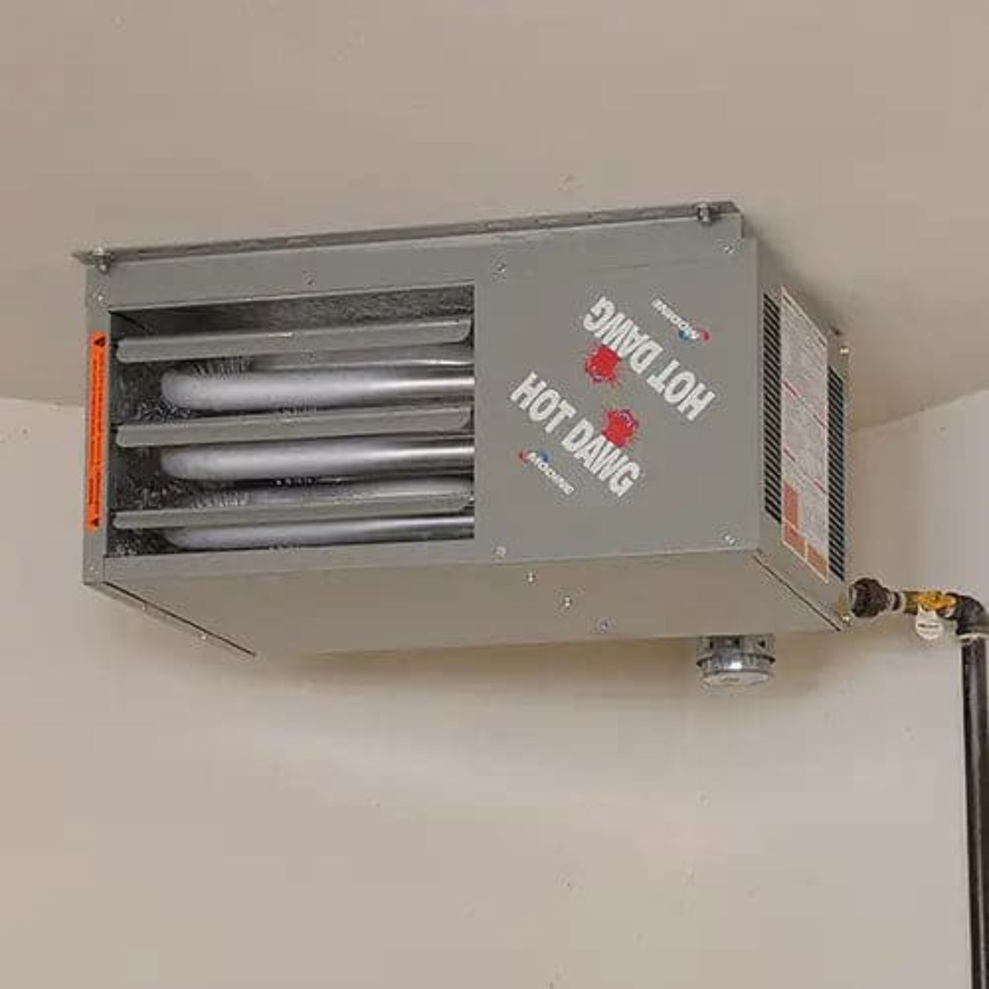 Modine Hot Dawg Garage Heater - 125K BTU/Direct Spark Ignition/LP/Two Stage w/Stainless Steel Heat Exchanger - HD125SS0122FBAN