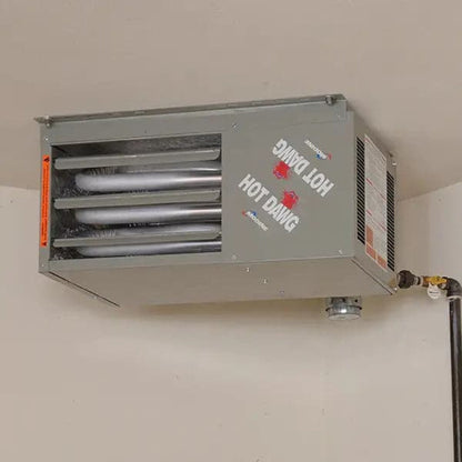 Modine Hot Dawg Garage Heater - 75K BTU/Direct Spark Ignition/LP/Single Stage w/Stainless Steel Heat Exchanger - HD75SS0121