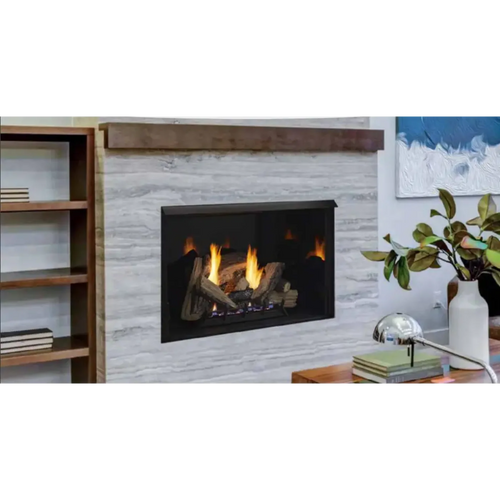 Monessen 42 Inch Attribute Universal Circulating Vent Free Firebox with Radiant Face and Multitonal Brown/Gray Reversible Interior Panels