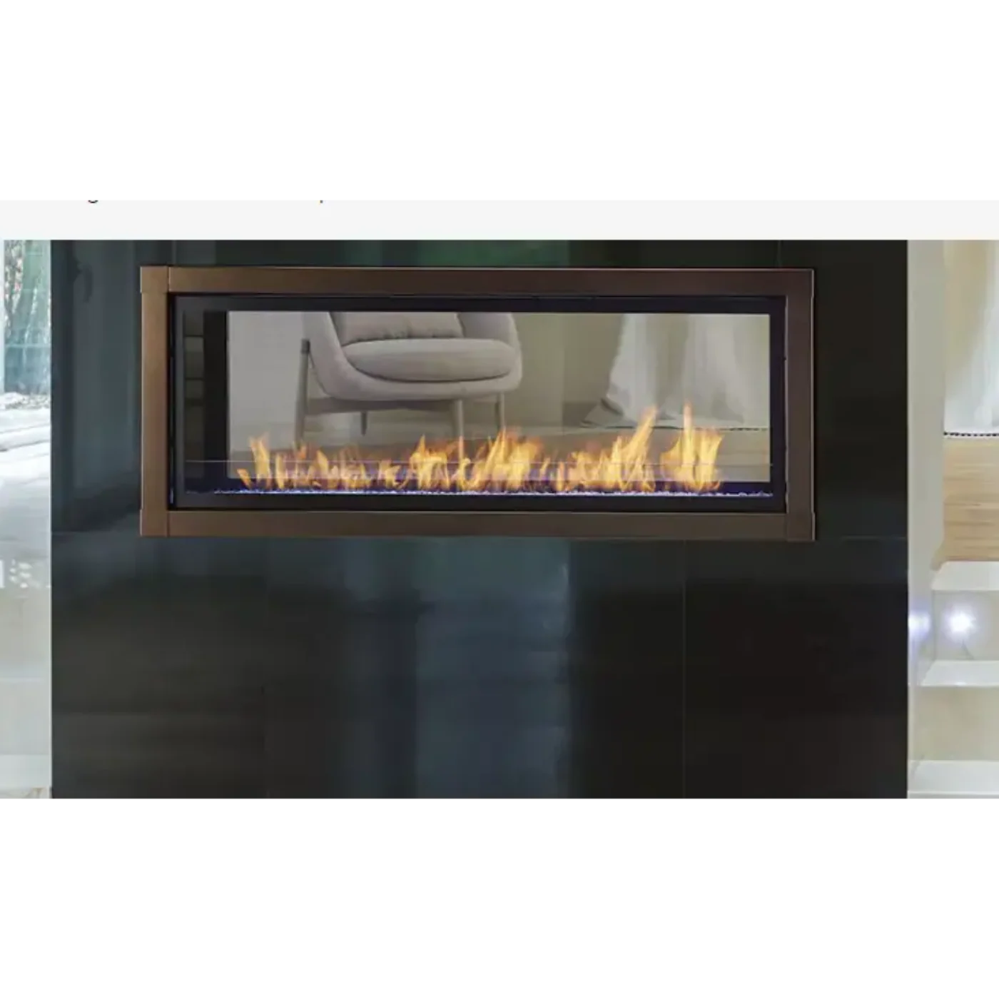 Monessen 48 Inch Artisan Vent Free See-Through Linear Gas Fireplace with IPI Plus Ignition