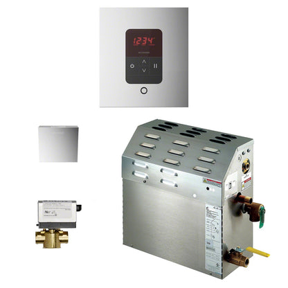 Mr. Steam 400C1ATSQPC - 9kW Steam Bath Shower Package -Square - Polished Chrome - 400C1ATSQPC