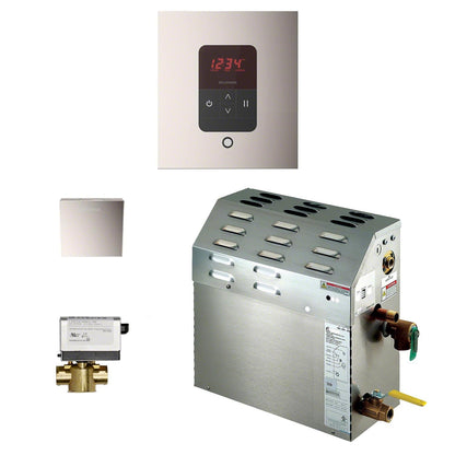 Mr. Steam 400C1ATSQPN - 9kW Steam Bath Shower Package - Square - Polished Nickel - 400C1ATSQPN