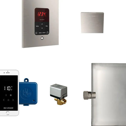 Mr. Steam MSBUTLER1SQ-BN - Butler Steam Generator Control Kit / Package - Square - Brushed Nickel - MSBUTLER1SQ-BN