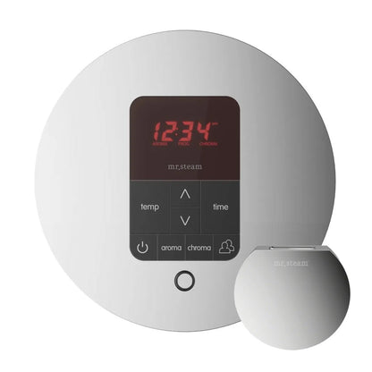 Mr. Steam MSITPLUSRD-PC - iTempo Plus Round Steam Shower Control - Polished Chrome - MSITPLUSRD-PC