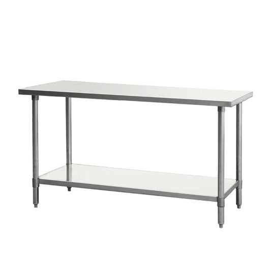 Chef AAA -, Commercial 60" Work Table 60" x 30" x 34" Stainless Steel NSF - SSTW-3060
