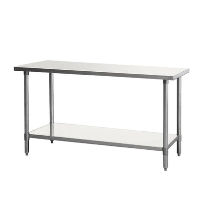 Chef AAA -, Commercial 60" Work Table 60" x 30" x 34" Stainless Steel NSF - SSTW-3060