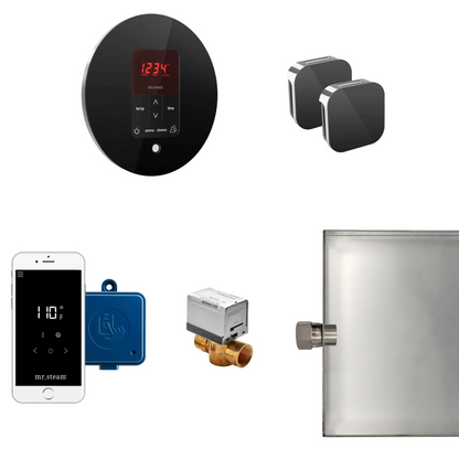 Mr Steam  Butler Max Package Round in Black - MSBUTLERXRD-BK