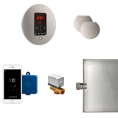 Mr Steam  Butler Max Package Round Brushed Nickel - MSBUTLERXRD-BN