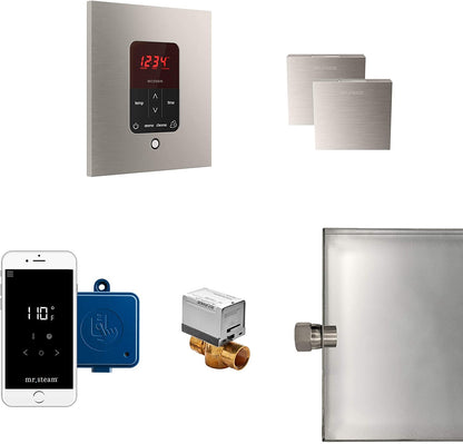 Mr. Steam Butler Max Package Square Brushed Nickel - MSBUTLERXSQ-BN