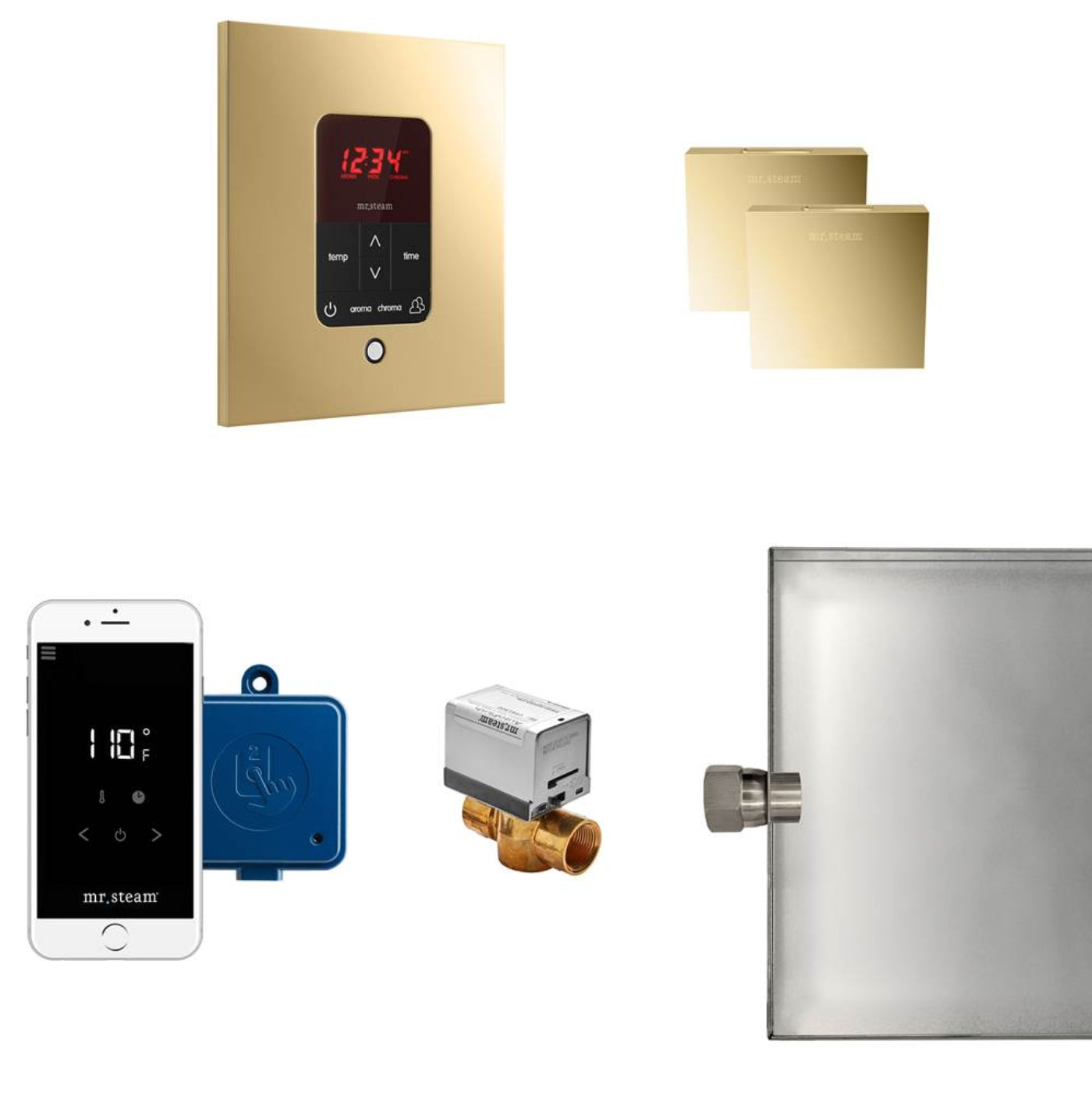 M Stream Butler Max Package Square Polished Brass - MSBUTLERXSQ-PB
