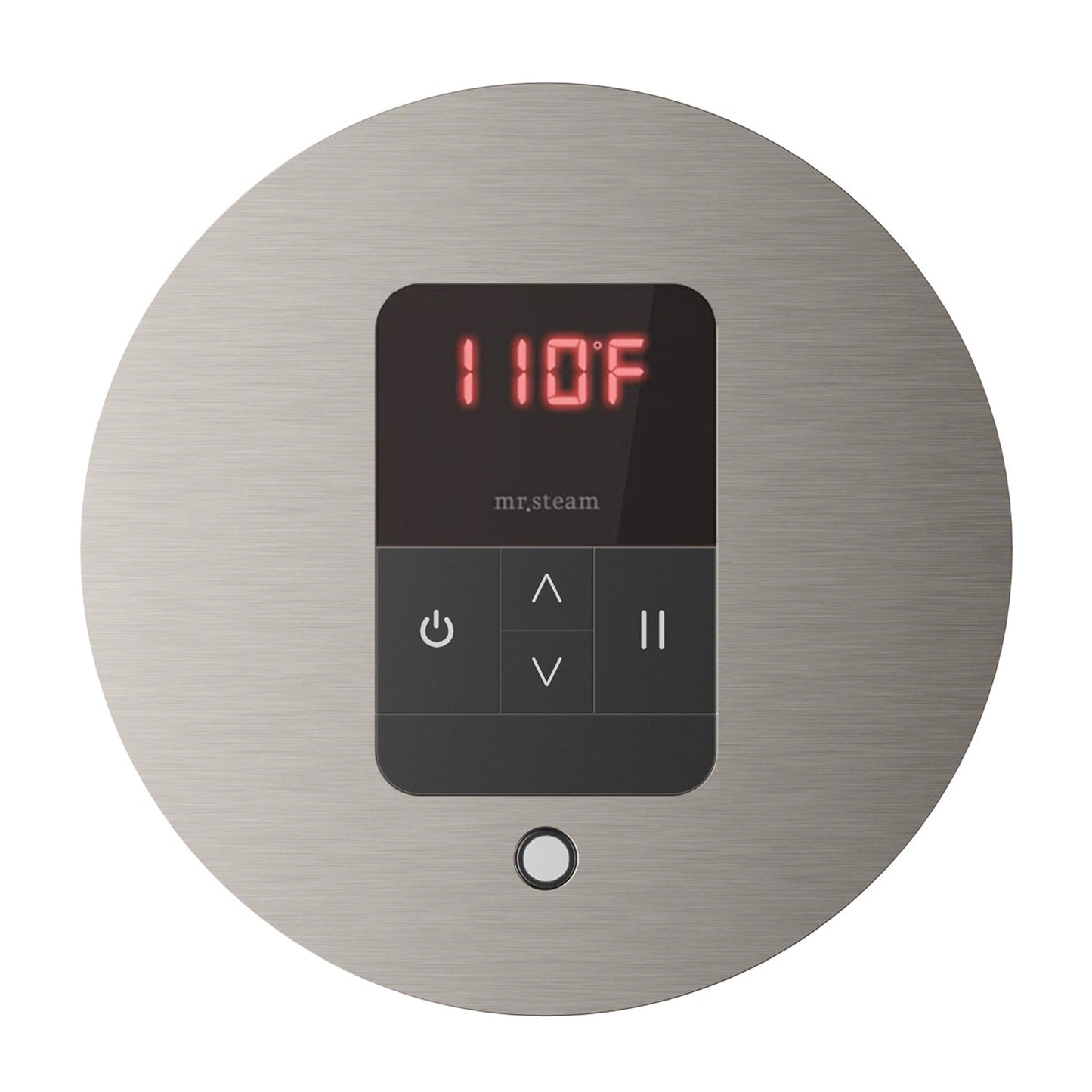 Mr. Steam iTempo Round Steam Shower Control in Brushed Nickel - MSITEMPORD-BN