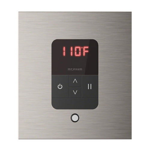 Mr. Steam iTempo Square Steam Shower Control in Brushed Nickel - MSITEMPOSQ-BN