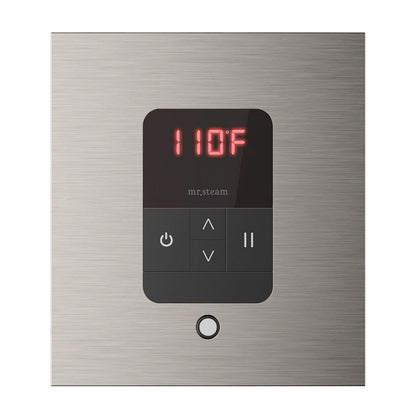 Mr. Steam iTempo Square Steam Shower Control in Brushed Nickel - MSITEMPOSQ-BN