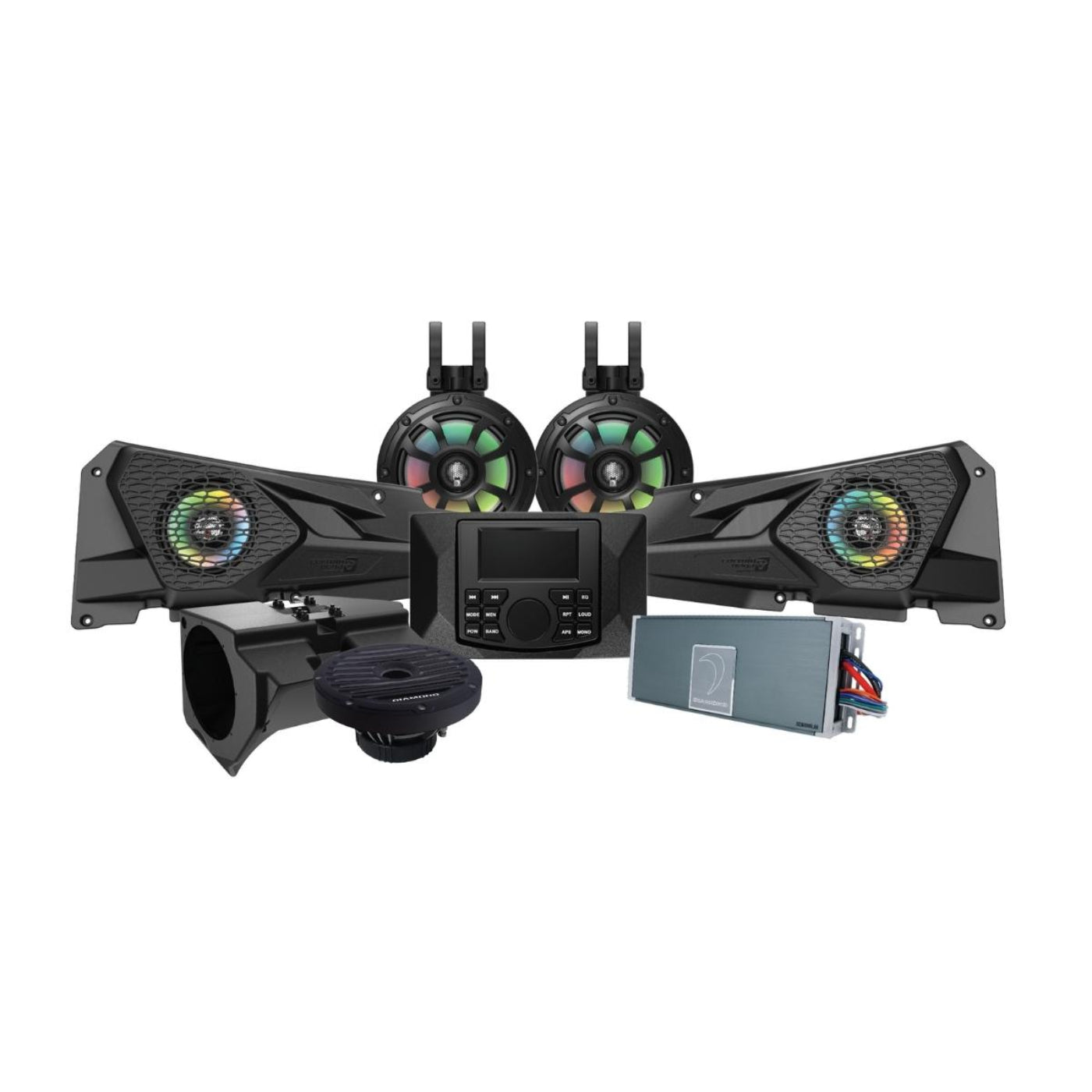 Diamond Audio 2014+ RZR 6.5" 2-Way Power Sports Speaker & 6-Ch Waterproof Amplifier - MSRZRKM32