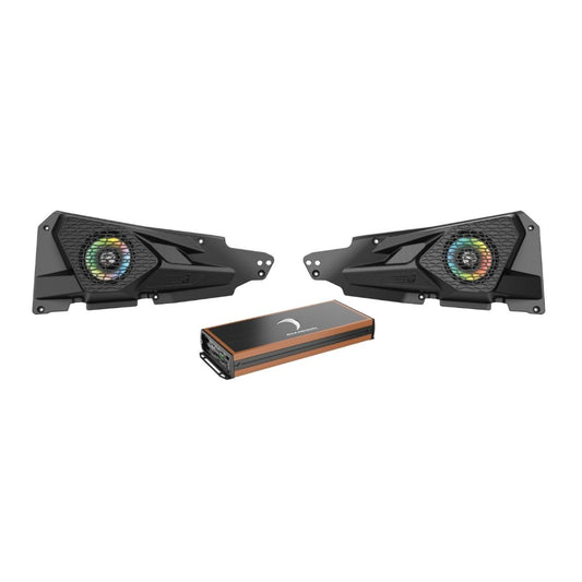 Diamond Audio 2014+ RZR XP 2DR/4DR 6.5" 2-Way Front Speaker Set with 2-Channel Amplifier - MSRZRKD12