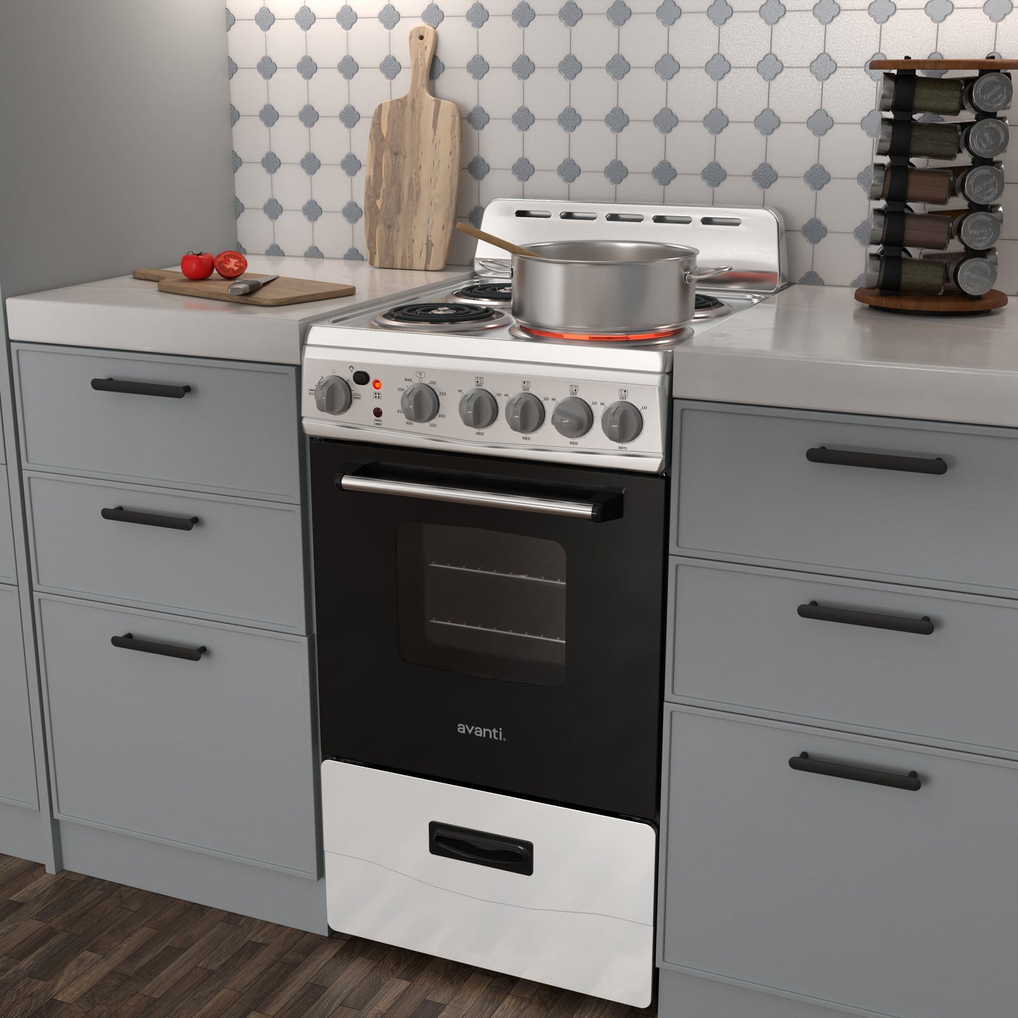 Avanti 20" Electric Range Oven with Framed Glass Door - ERU200P3S