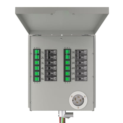 Nature's Generator  12-Circuit 120/240V 30A Non-Automatic Transfer Switch - NGPHPTK2
