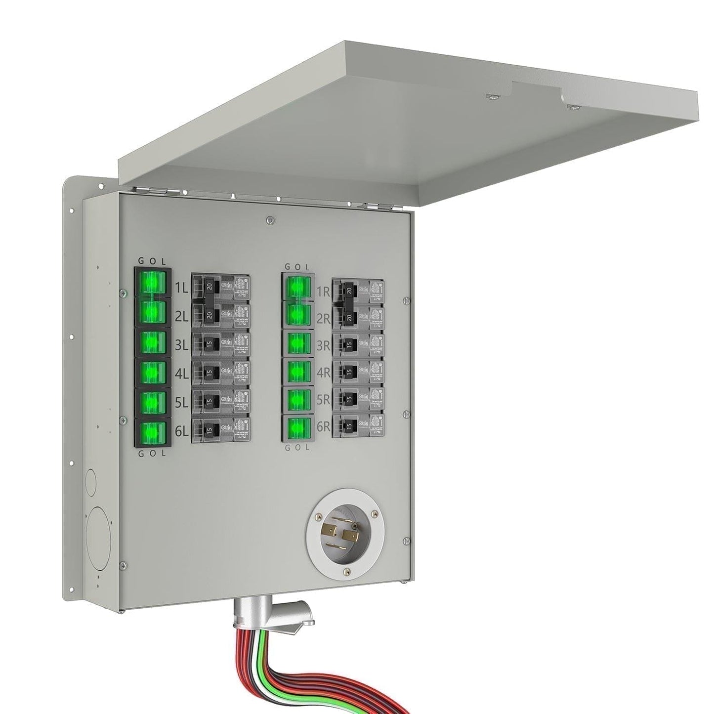 Nature's Generator  12-Circuit 120/240V 30A Non-Automatic Transfer Switch - NGPHPTK2