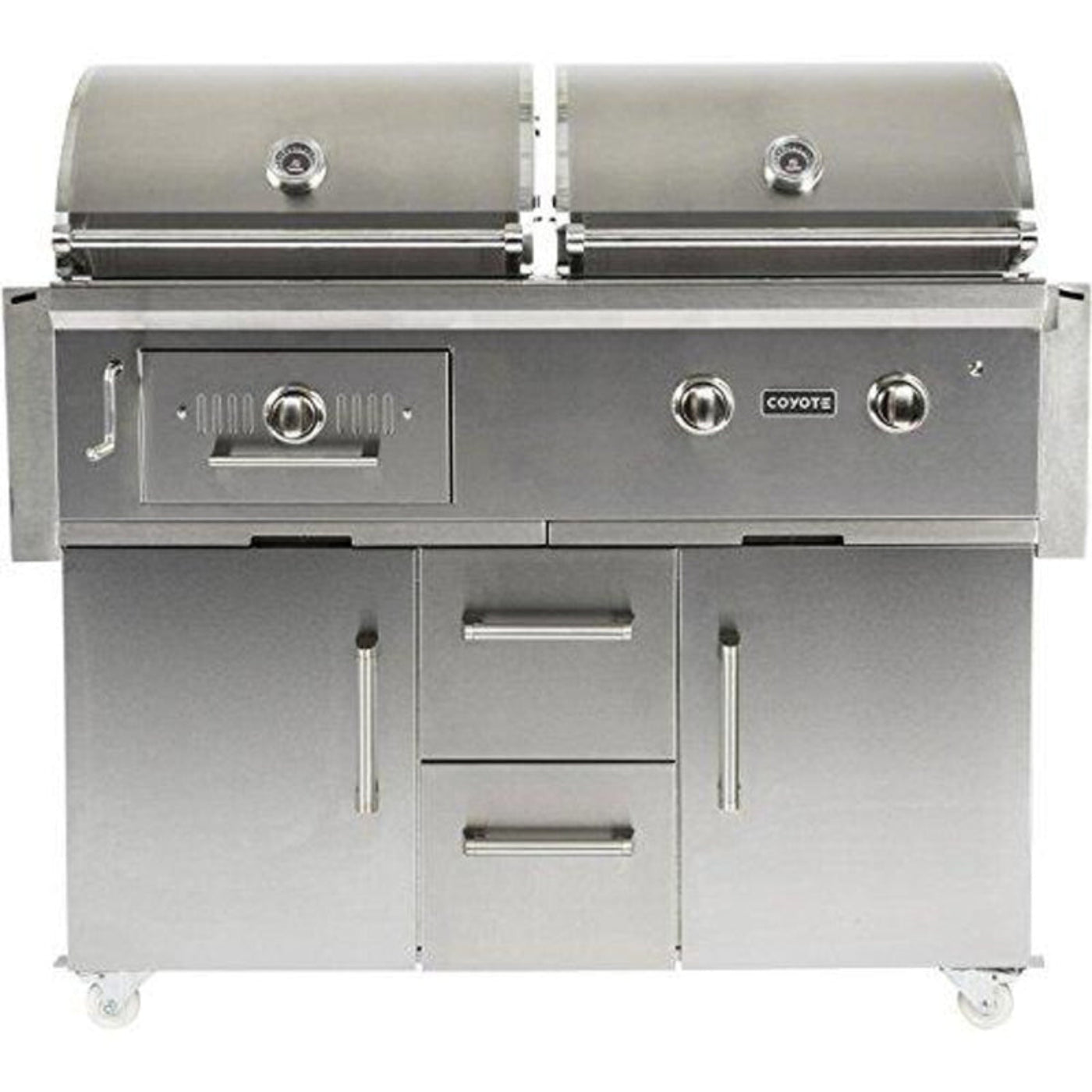 COYOTE 50" FREESTANDING GAS/CHARCOAL DUAL FUEL GRILL - C1HY50LP