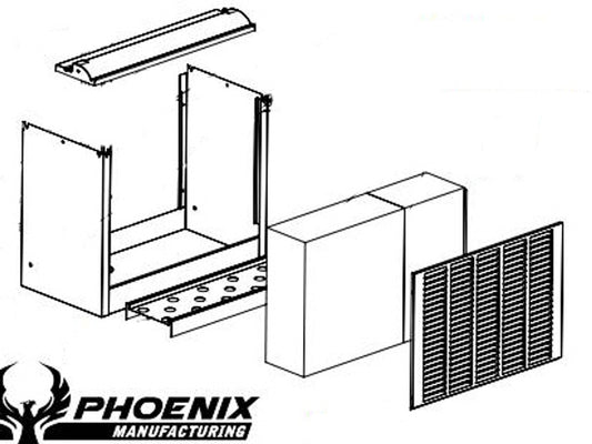 Wet Section Replacement 6800 12" Aerocool Metal Media Support Style