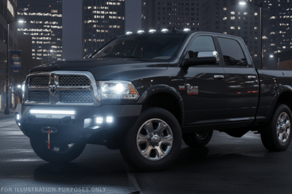 2018 Dodge Ram 2500 Night Raider Kit - Fab Fours + Rigid Lighting