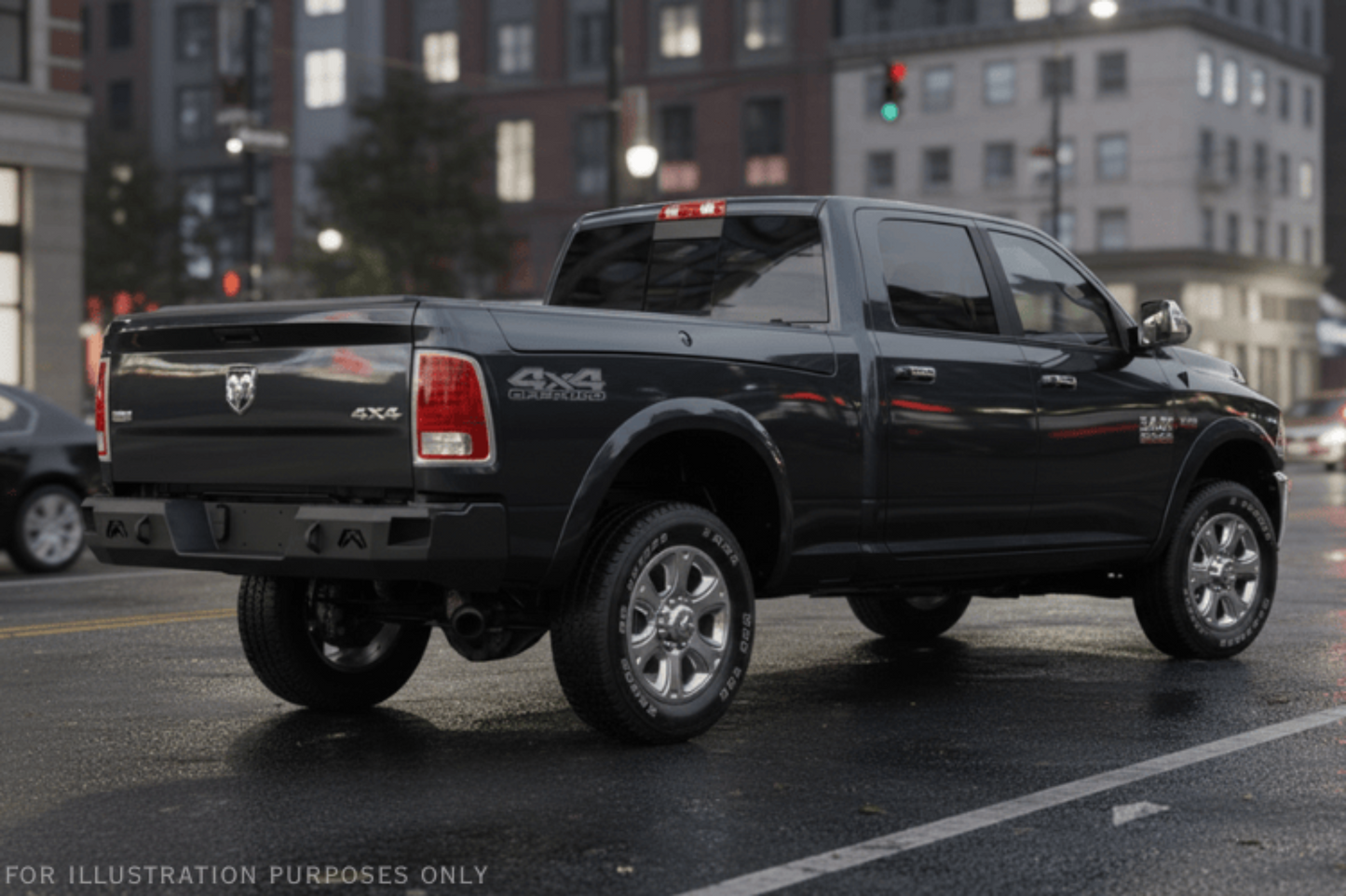 2018 Dodge Ram 2500 Night Raider Kit - Fab Fours + Rigid Lighting