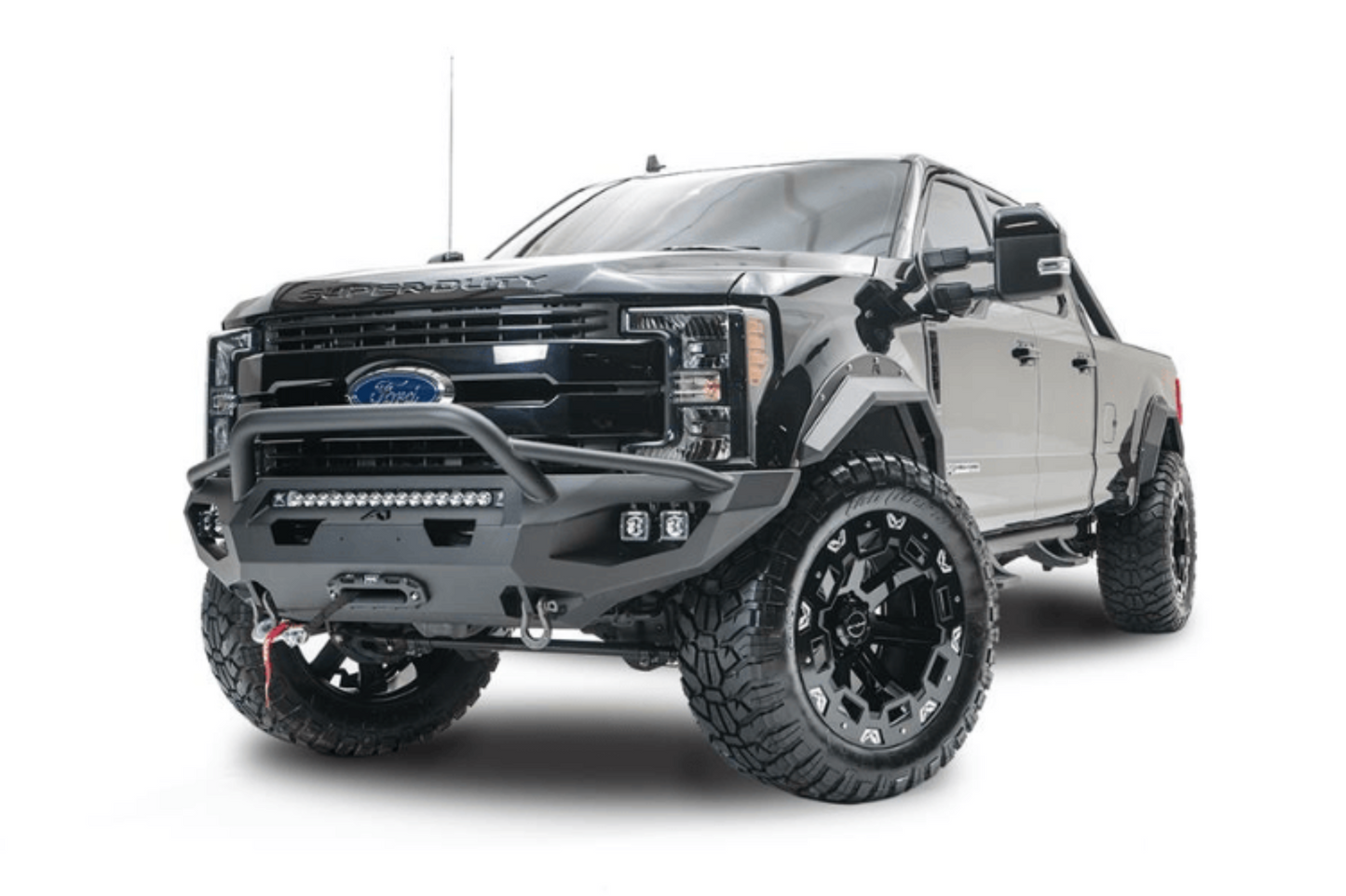 2022 Ford F250 Superduty Night Raider Kit - Fab Fours + Rigid Lighting