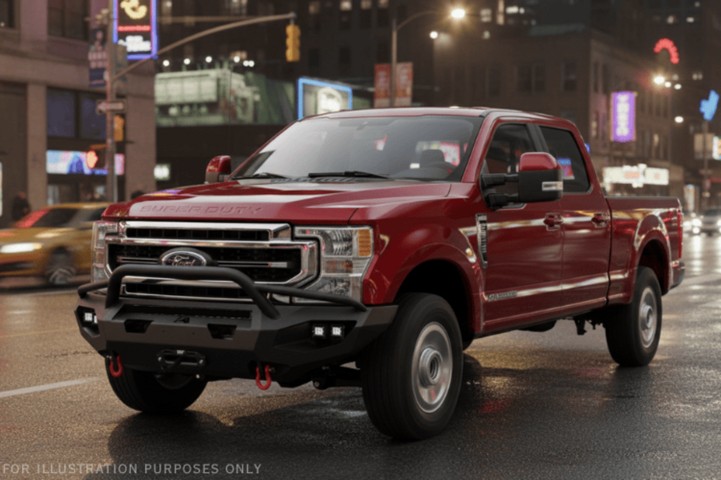 2022 Ford F250 Superduty Night Raider Kit - Fab Fours + Rigid Lighting