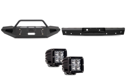 2009 Dodge Ram 2500 Night Raider Kit - Fab Fours Red Steel + Rigid Lighting