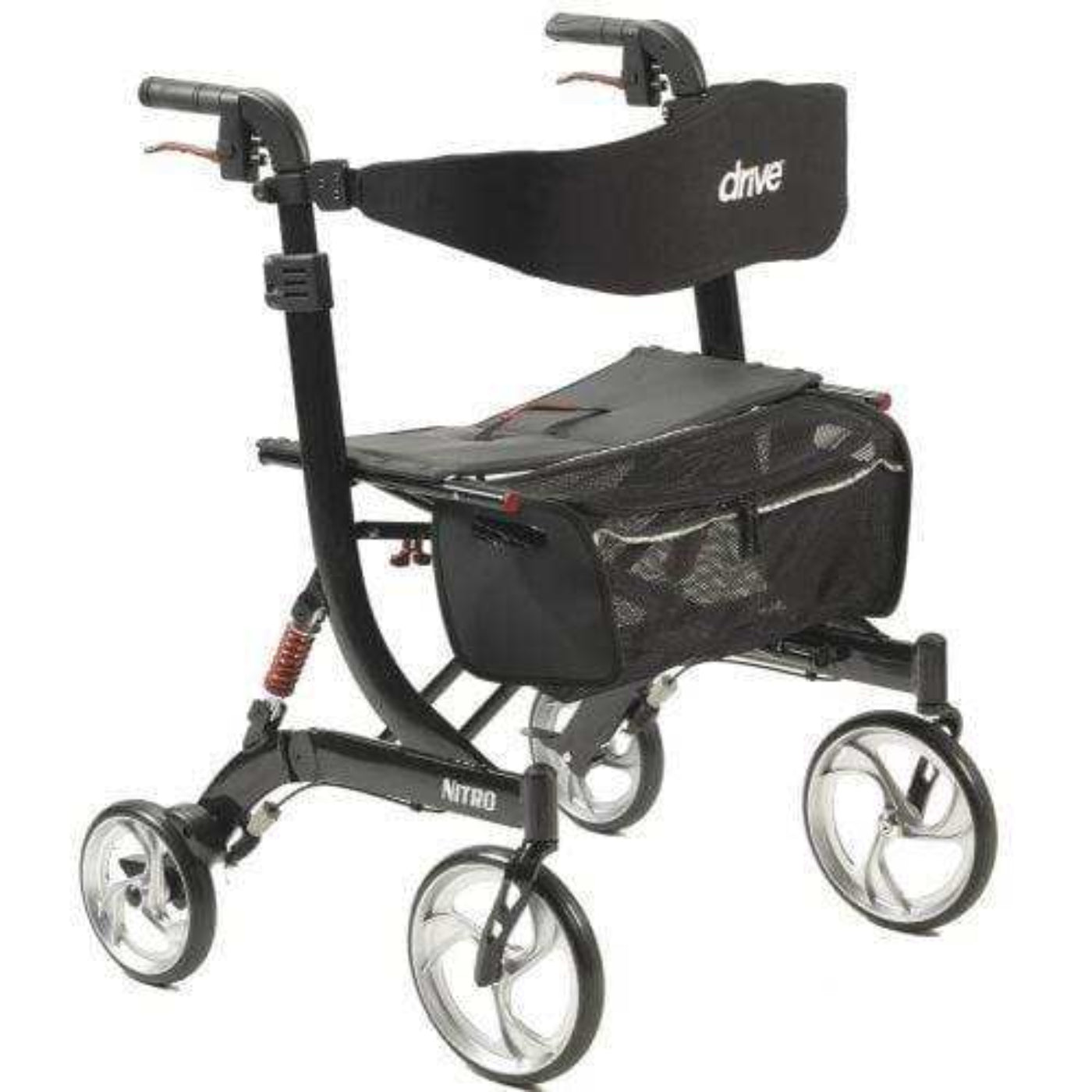 Drive Medical Nitro Euro Style Rollator Walker Heavy Duty - DM-10266HDBK