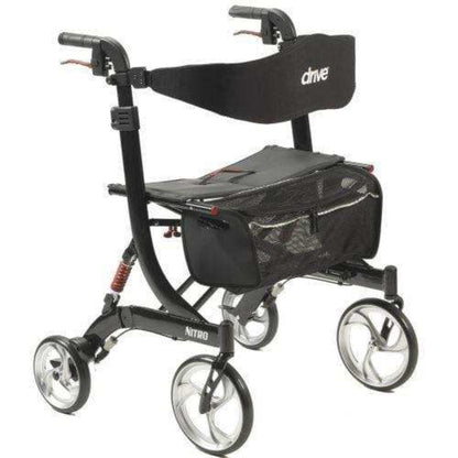 Drive Medical Nitro Euro Style Rollator Walker Heavy Duty - DM-10266HDBK