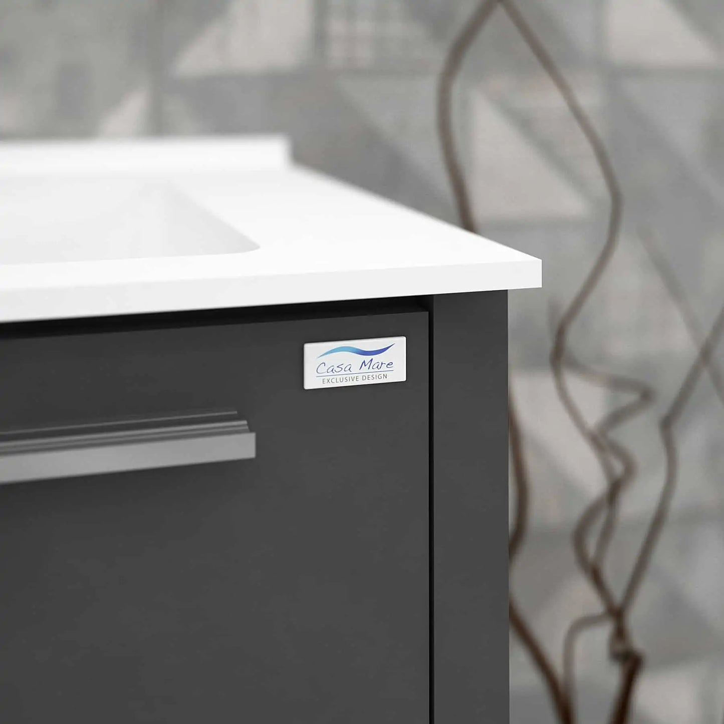 Casa Mare Nona Modern Double Sink Freestanding Bathroom Vanity and Sink Combo - Nona152GG-60