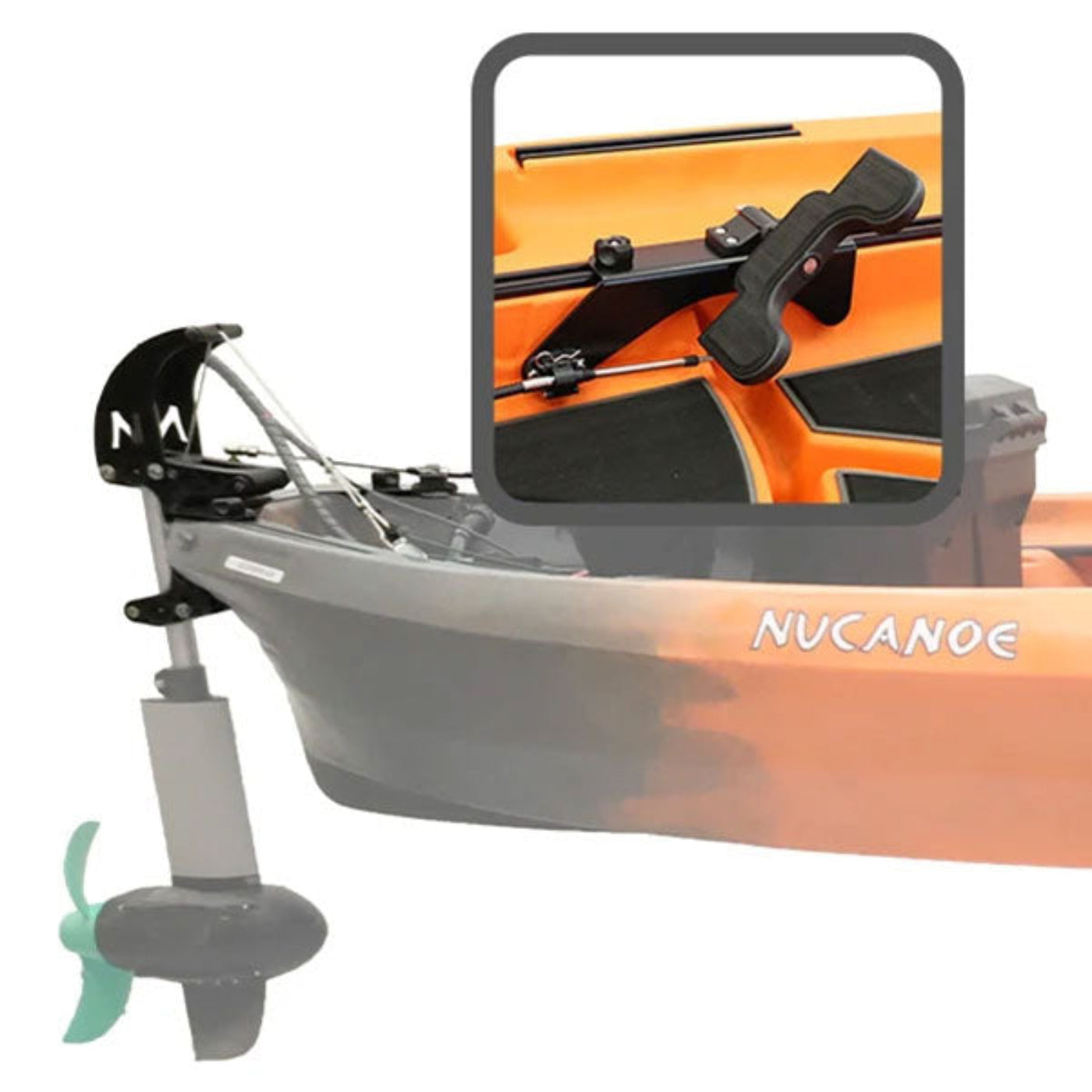 NuCanoe Quick Connect Foot Steering Mounting and Control Kit - 1724