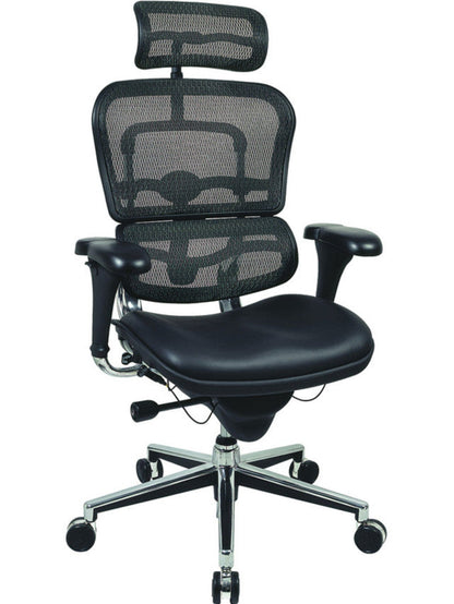 EuroTech Ergohuman Leather Mesh High Back Executive  - EUR-LEM4ERG