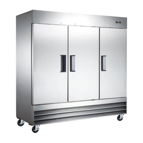Omcan Solid Door Reach-In Refrigerator - 72 Cu Ft - Omcan-50028