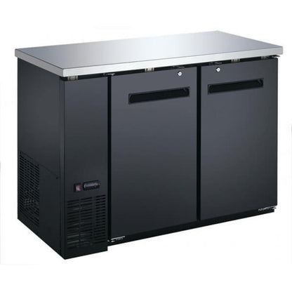 Omcan 49" Solid Door Back Bar Bottle Cooler - 11.8 Cu Ft - Omcan-50057