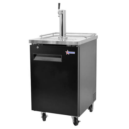 Omcan Single Tap Kegerator 23.5" Beer Dispenser (1) 1/2 Keg Capacity - Omcan-50066